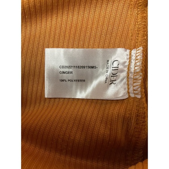 Cider Women's Corduroy Zipper Front Mini Skirt Ginger Plus Size 1XL Retro - Picture 9 of 11